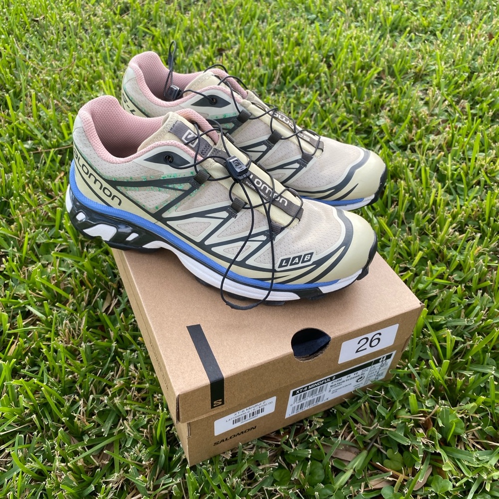 Salomon XT6 Mindful 2 in moth/vanilla ice/granada sky